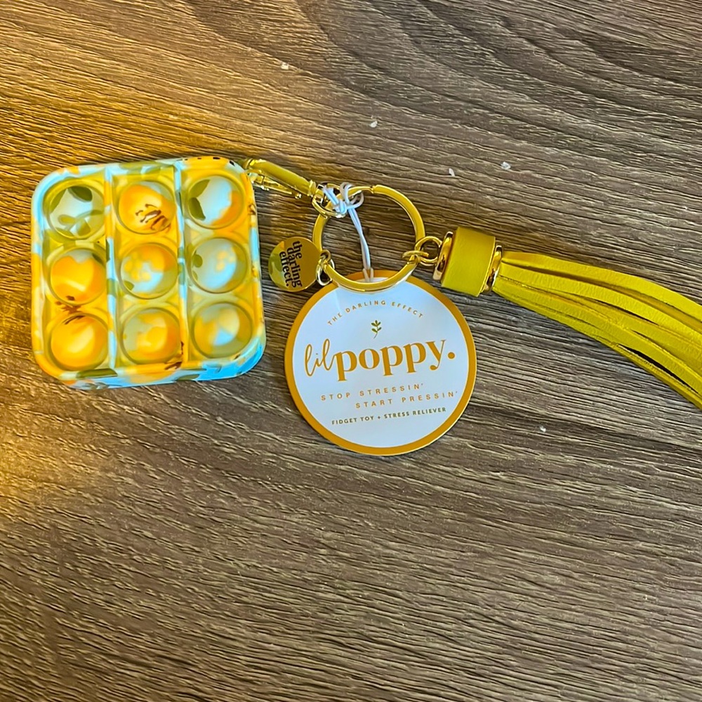 Lil Poppy keychain bubble pop it fidget toy